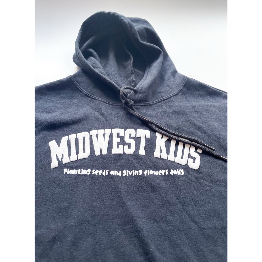 Midwest Kids Black Hooded Sweatshirt Size Medium - Picture 2 of 6